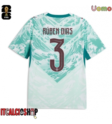 Portogallo Ruben Dias #3 Seconda Maglia Mondiali 2026 Manica Corta Portogallo Ruben Dias #3 Seconda Maglia Mondiali 2026 Manica Corta